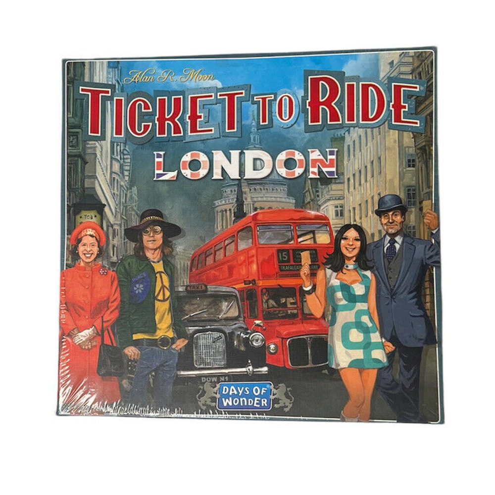 NEW London Ticket to Ride Board Game Big Ben‎ Buckingham Palace Asmodee Sealed